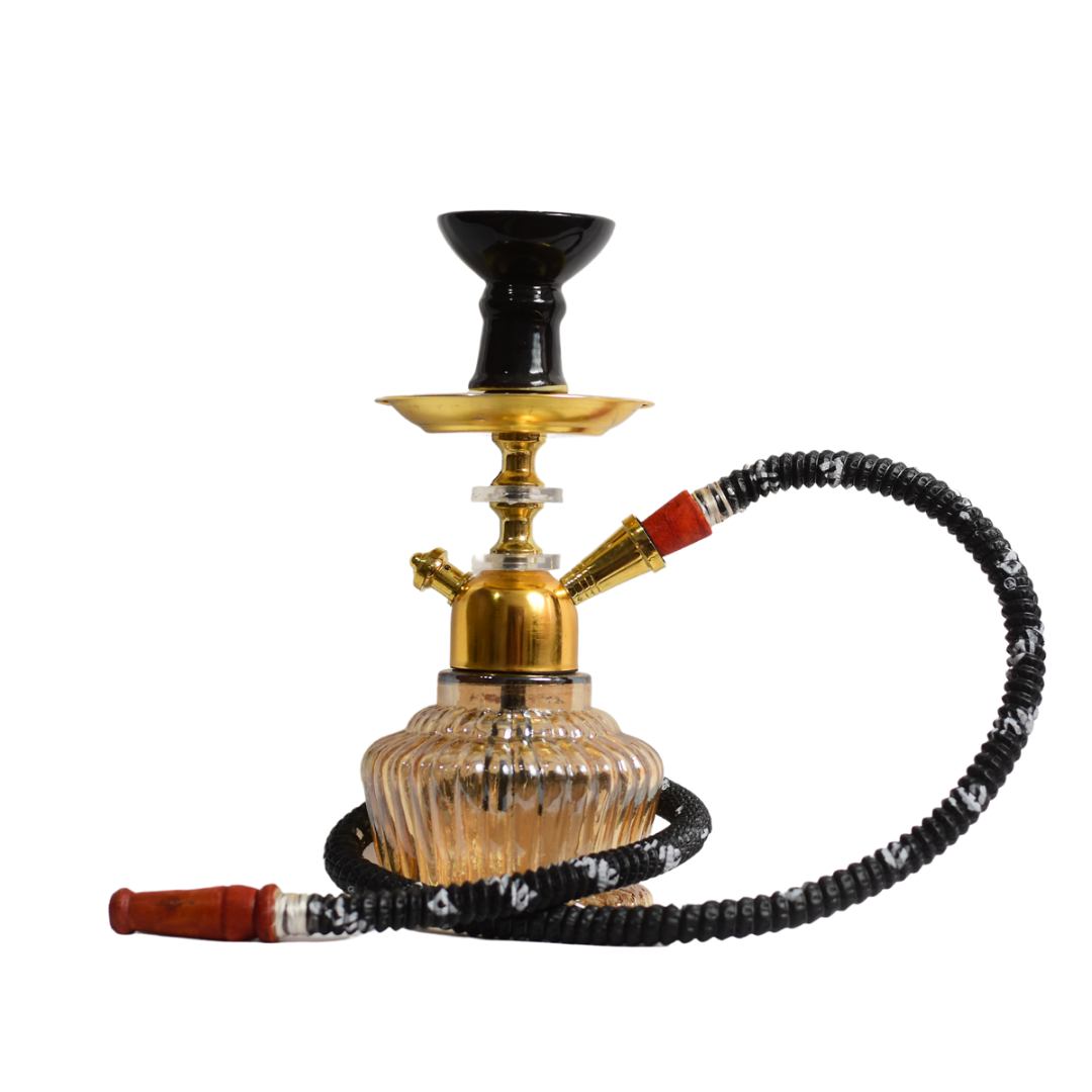 Gold Baby QT hookah with Free 2x flavor & Charcoal & other accessories