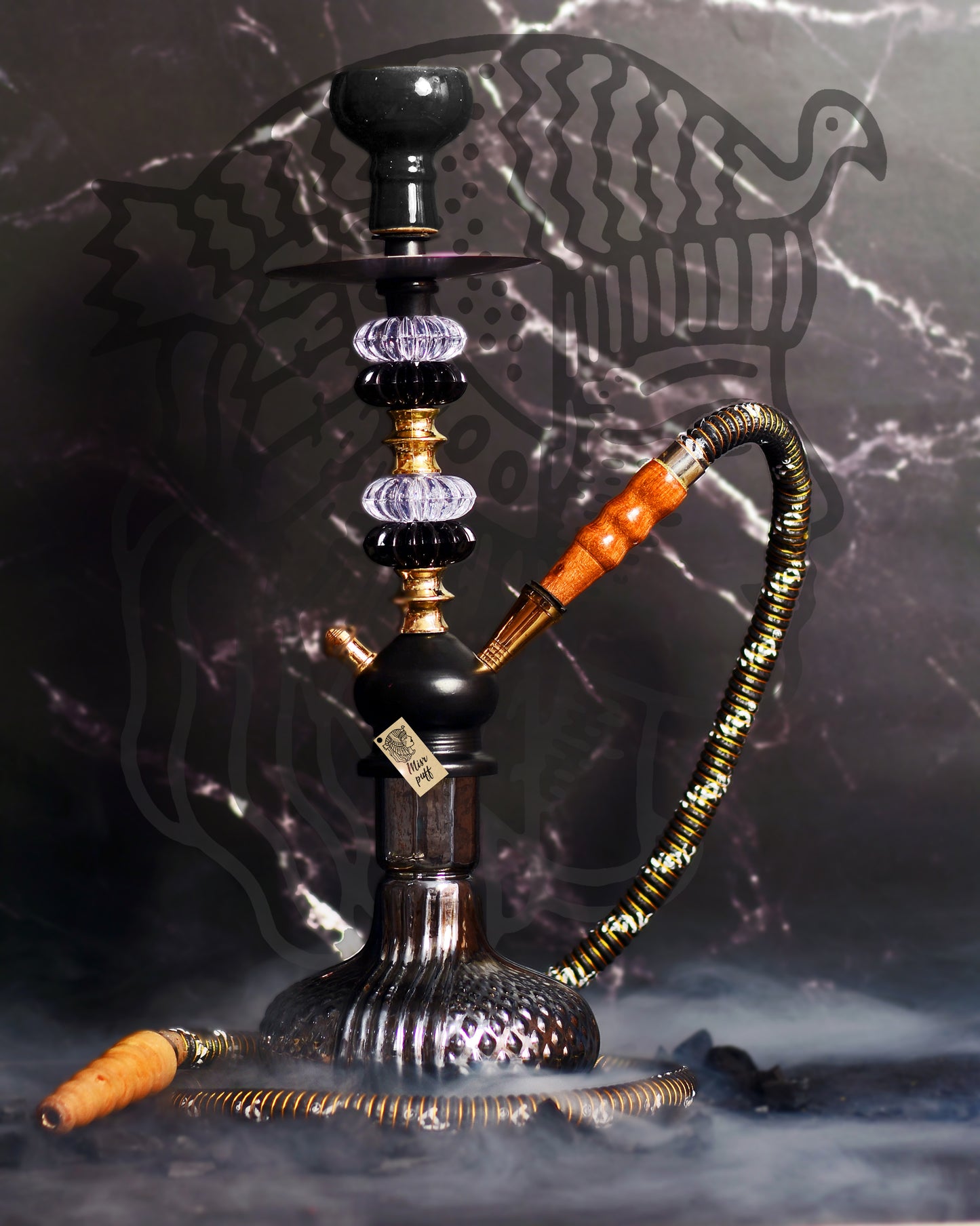 17 inch Hookah with Free Flavor & Charcoal