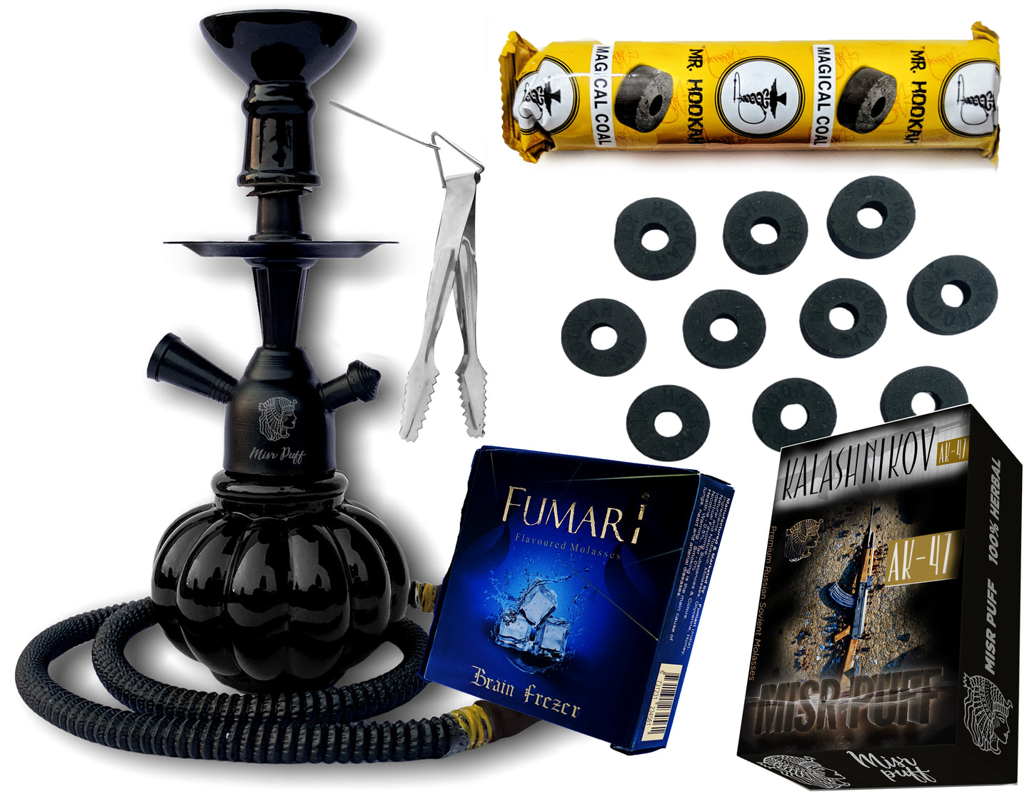 Hookah Black with flavor and charcoal free